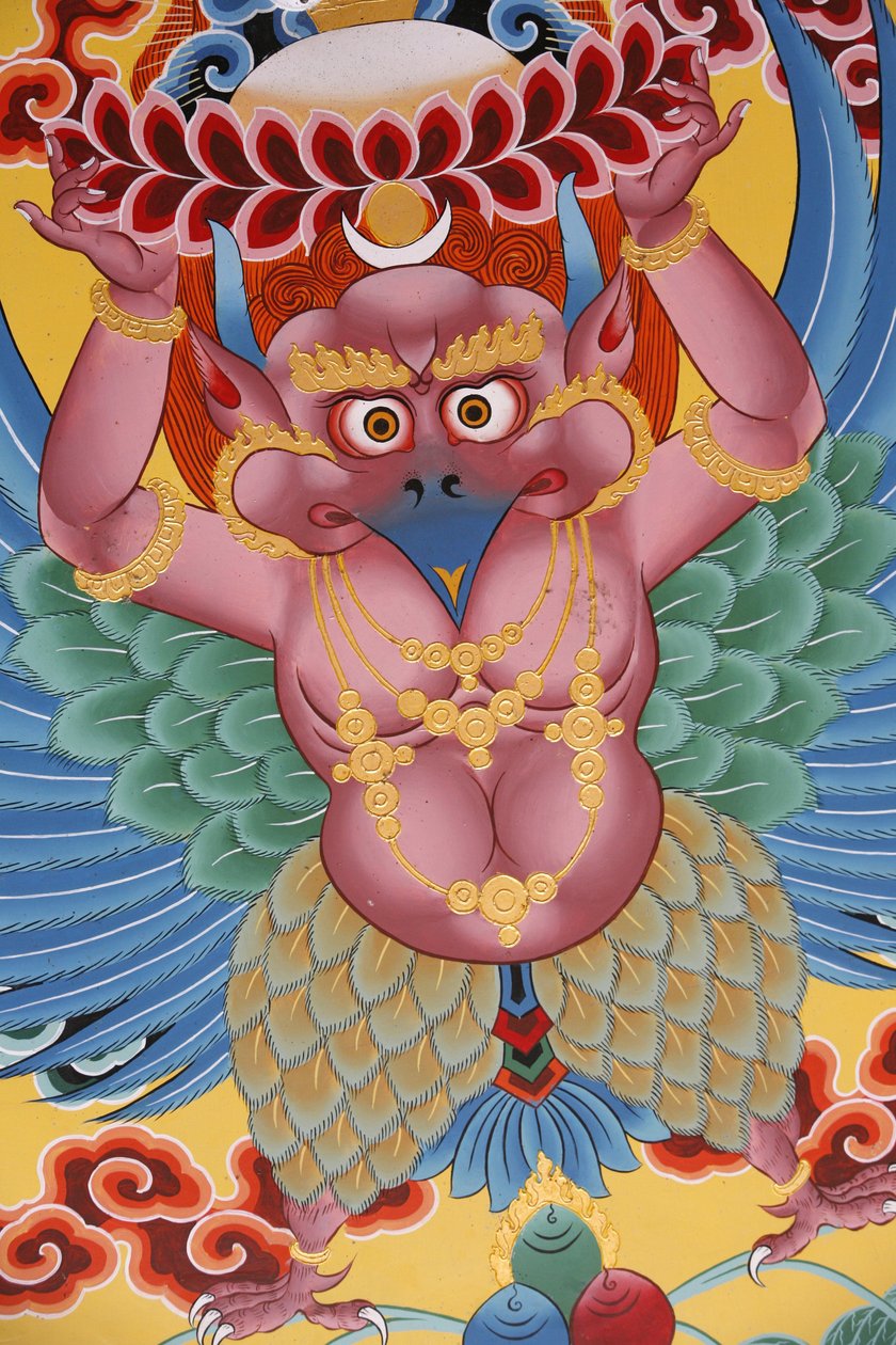 Garuda. Anger Monastery, Kathamud, Nepal av Unbekannt
