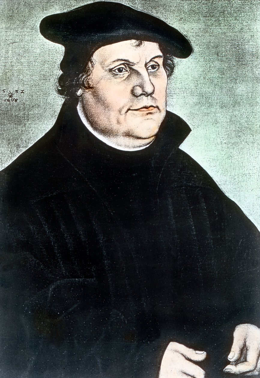 Den tyske religiöse reformatorn Martin Luther av Unbekannter Künstler