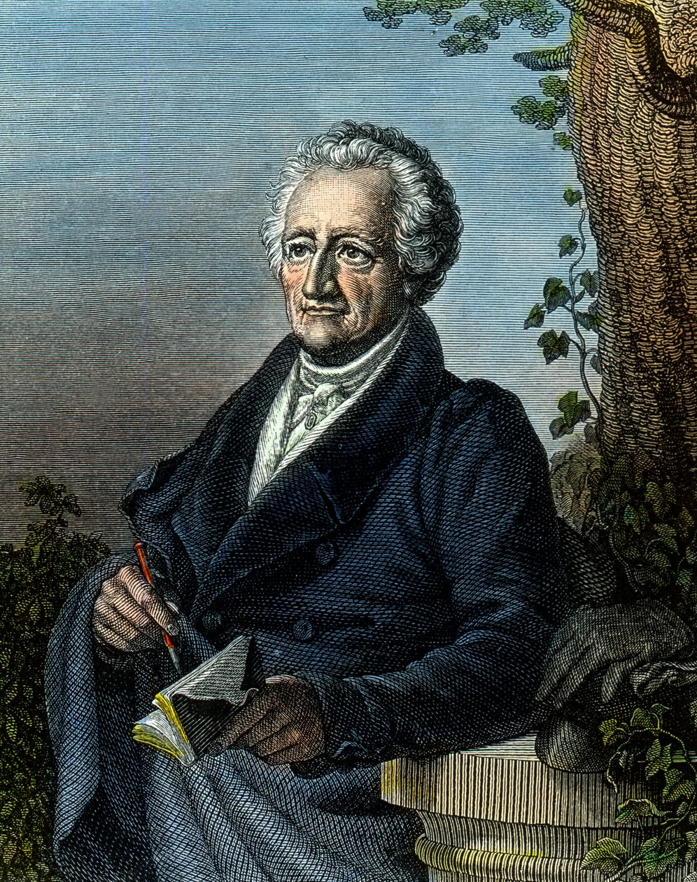 Goethe, 83 år av Unbekannter Künstler