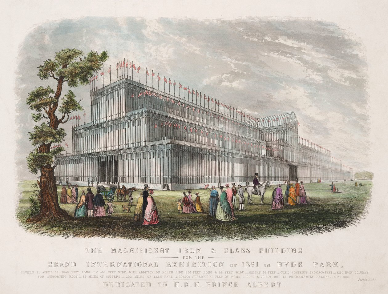 Stora utställningen 1851 The Crystal Palace, London av Unbekannt