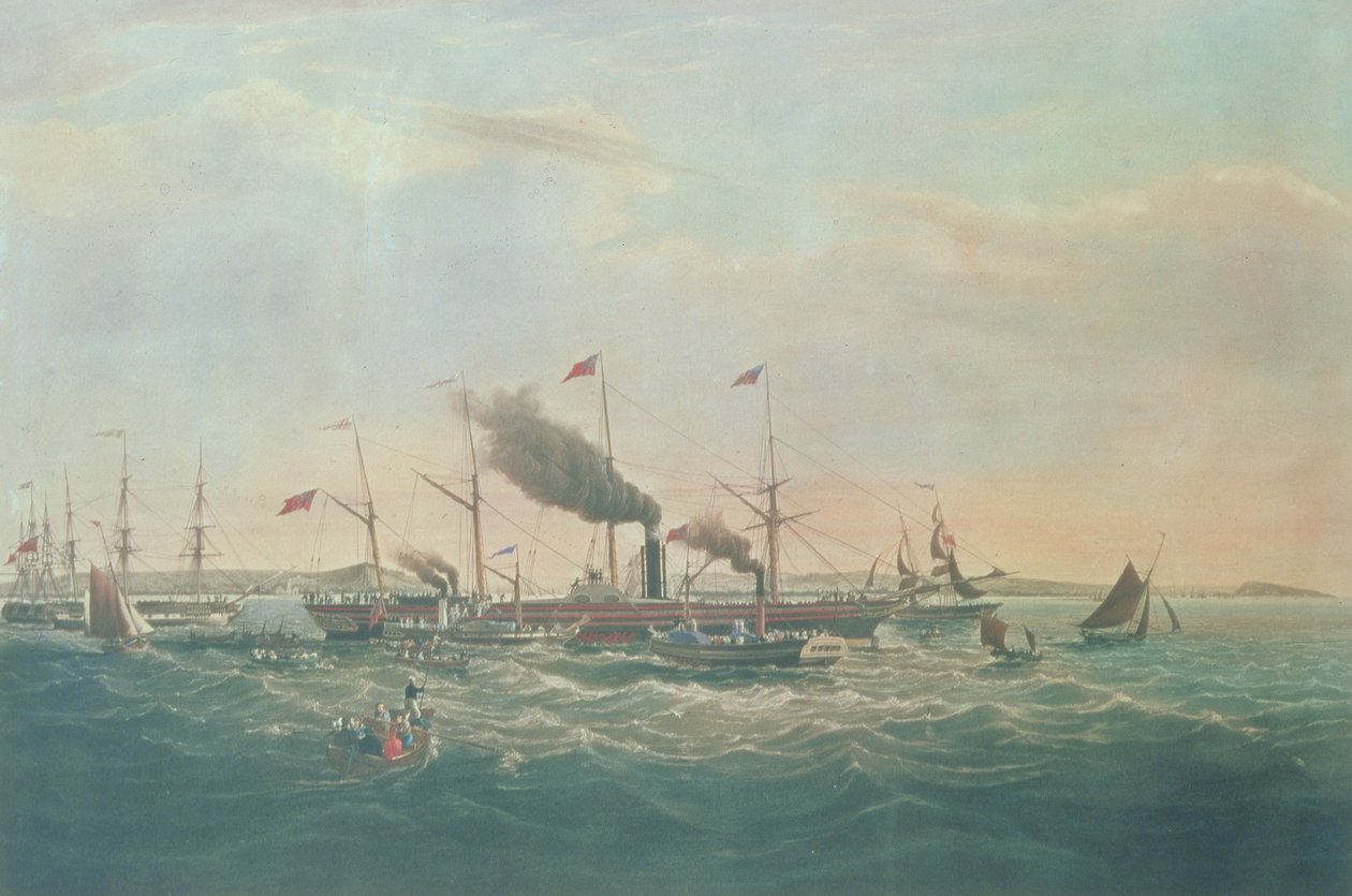 Great Western ångfartyg (litho) av Unbekannter Künstler