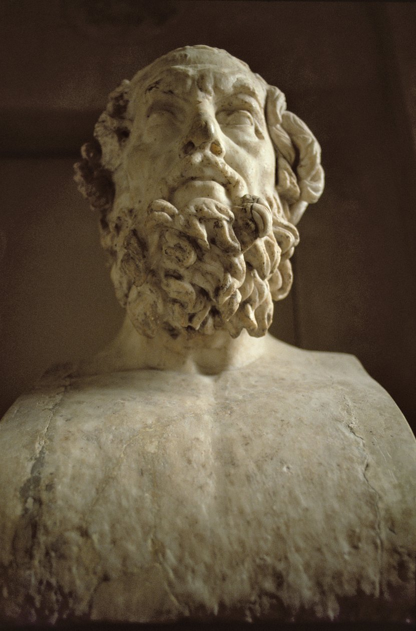 Head of Homer (marmor) av Unbekannt