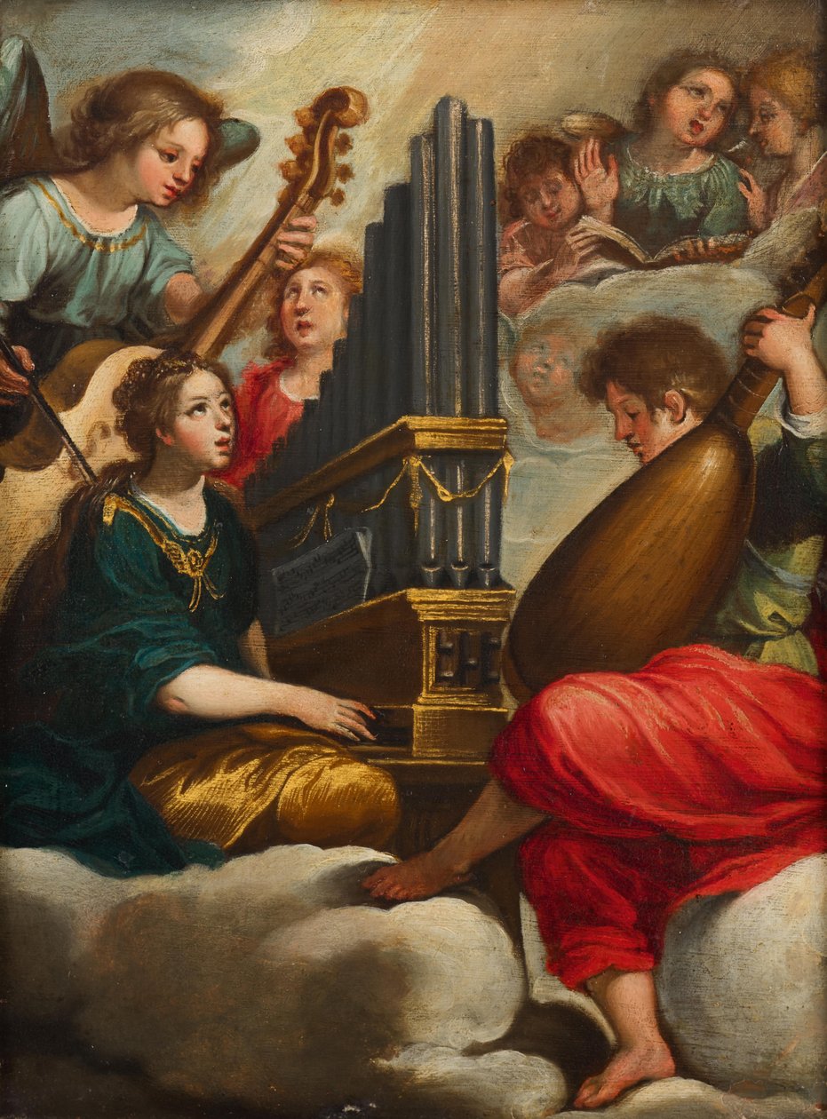 St Cecilia av Unbekannter Künstler