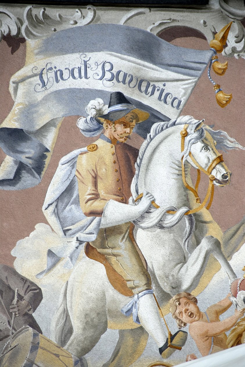 Ryttare, Fresco, Baviere, Tyskland. av Unbekannter Künstler