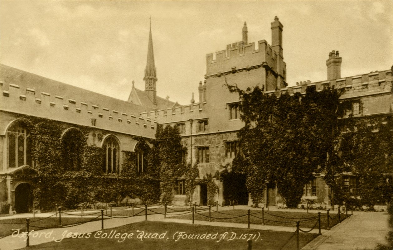 Jesus College, Oxford av Unbekannter Künstler