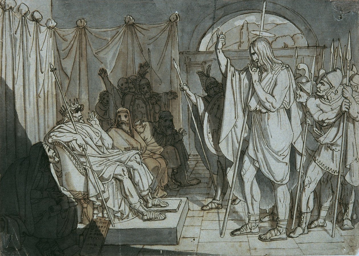 Johannes döparen före Herodes av Unbekannter Künstler