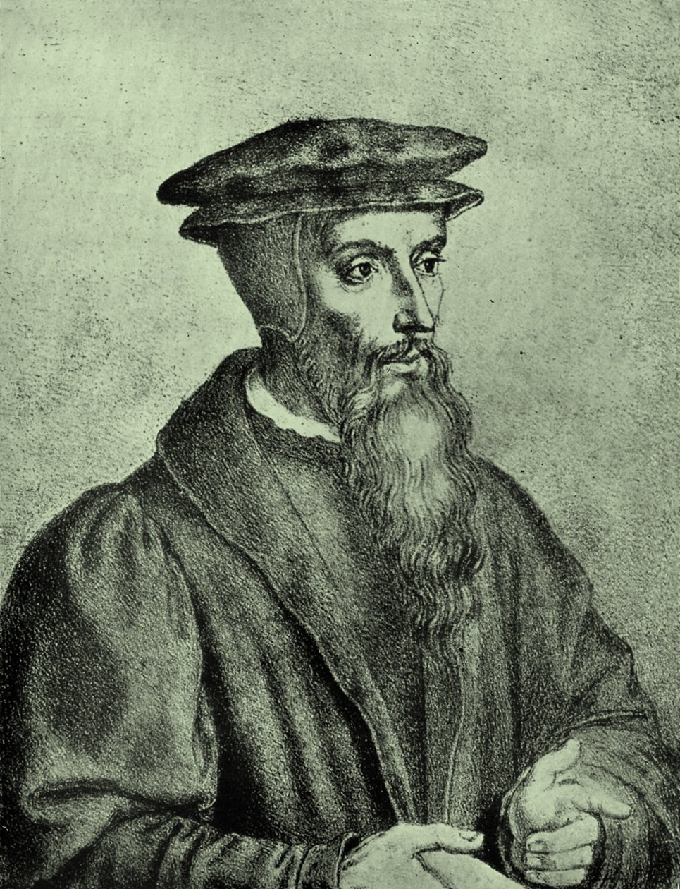 Johannes Calvin av Unbekannter Künstler