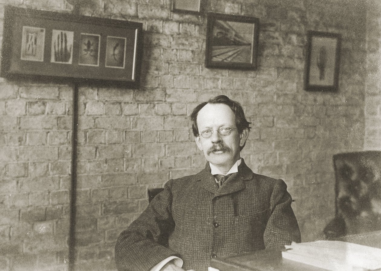 Joseph John Thomson, engelsk fysiker, ca 1900 av Unbekannter Künstler