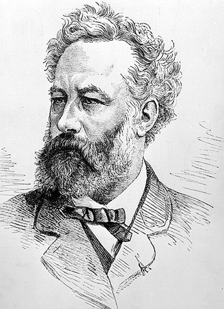 Jules Verne (gravyr) av Unbekannter Künstler