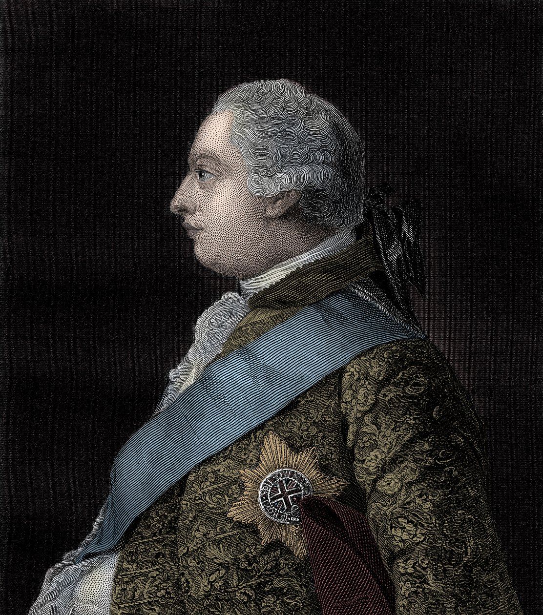 Kung George III av Unbekannter Künstler