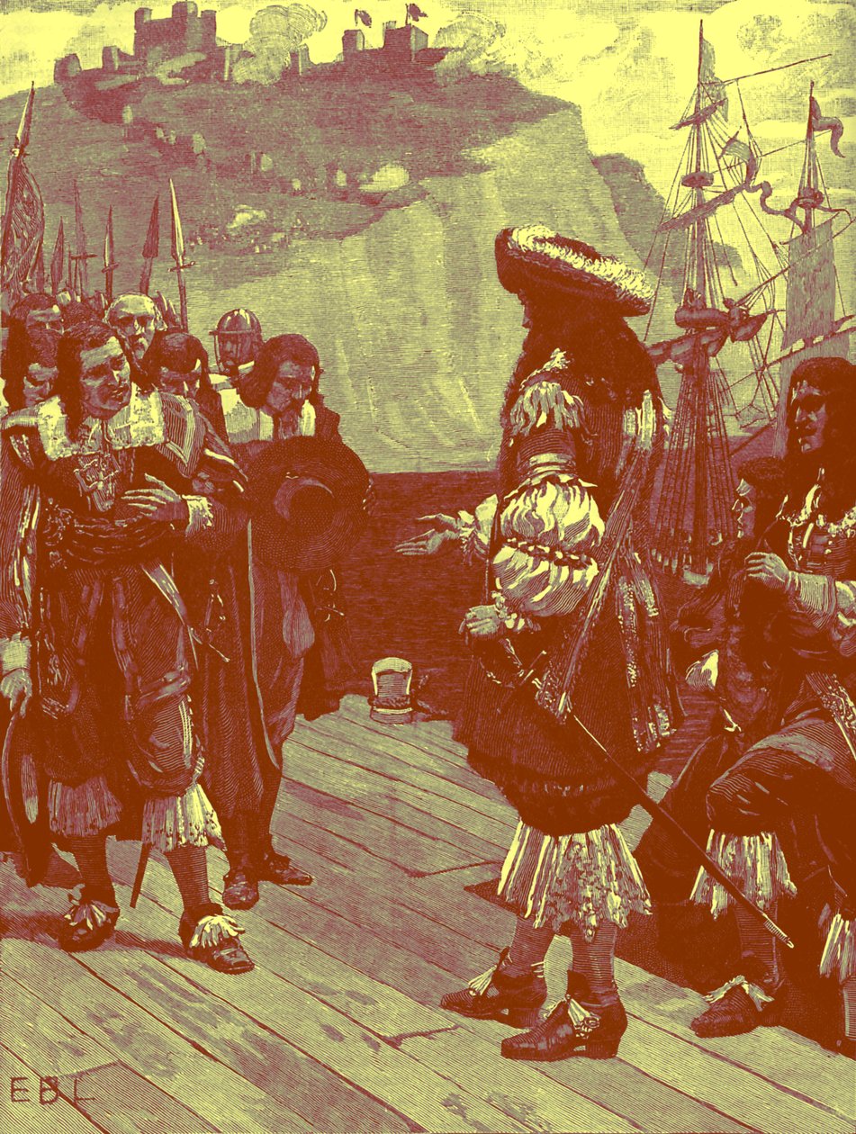 Landstigning av Charles II vid Dover av Unbekannter Künstler