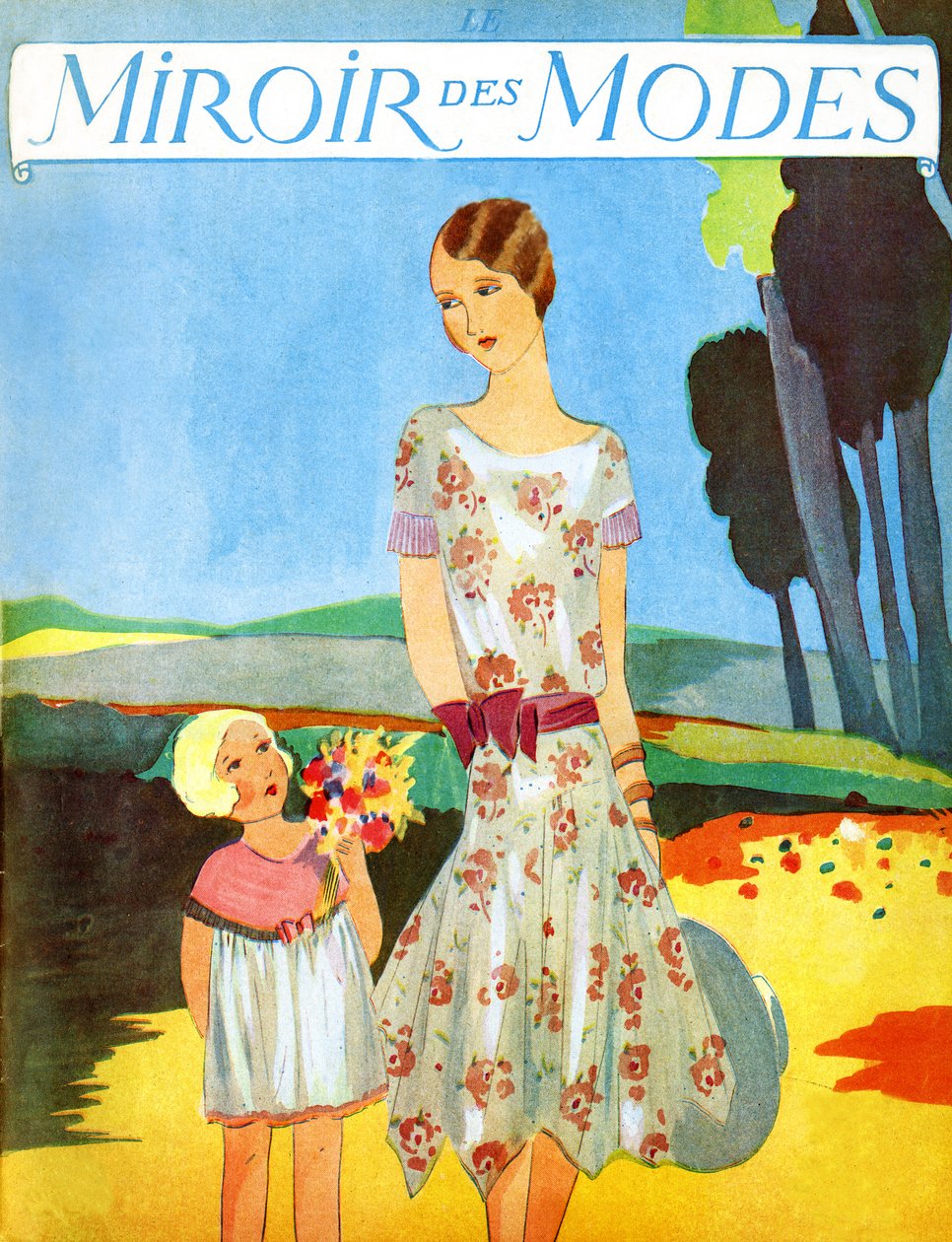 Le Miroir des Modes April 1928 av Unbekannter Künstler