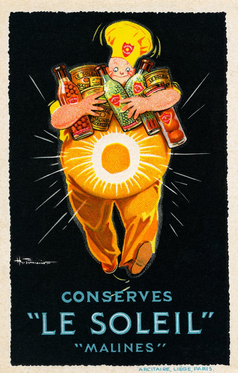 Le Soleil Malines Konserver - Annons av Unbekannter Künstler