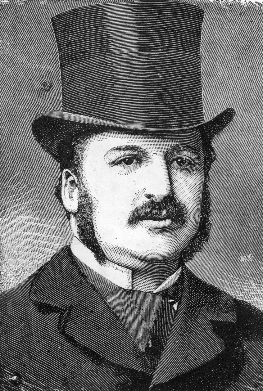 Leopold de Rothschild (litho) av Leopold Blonder