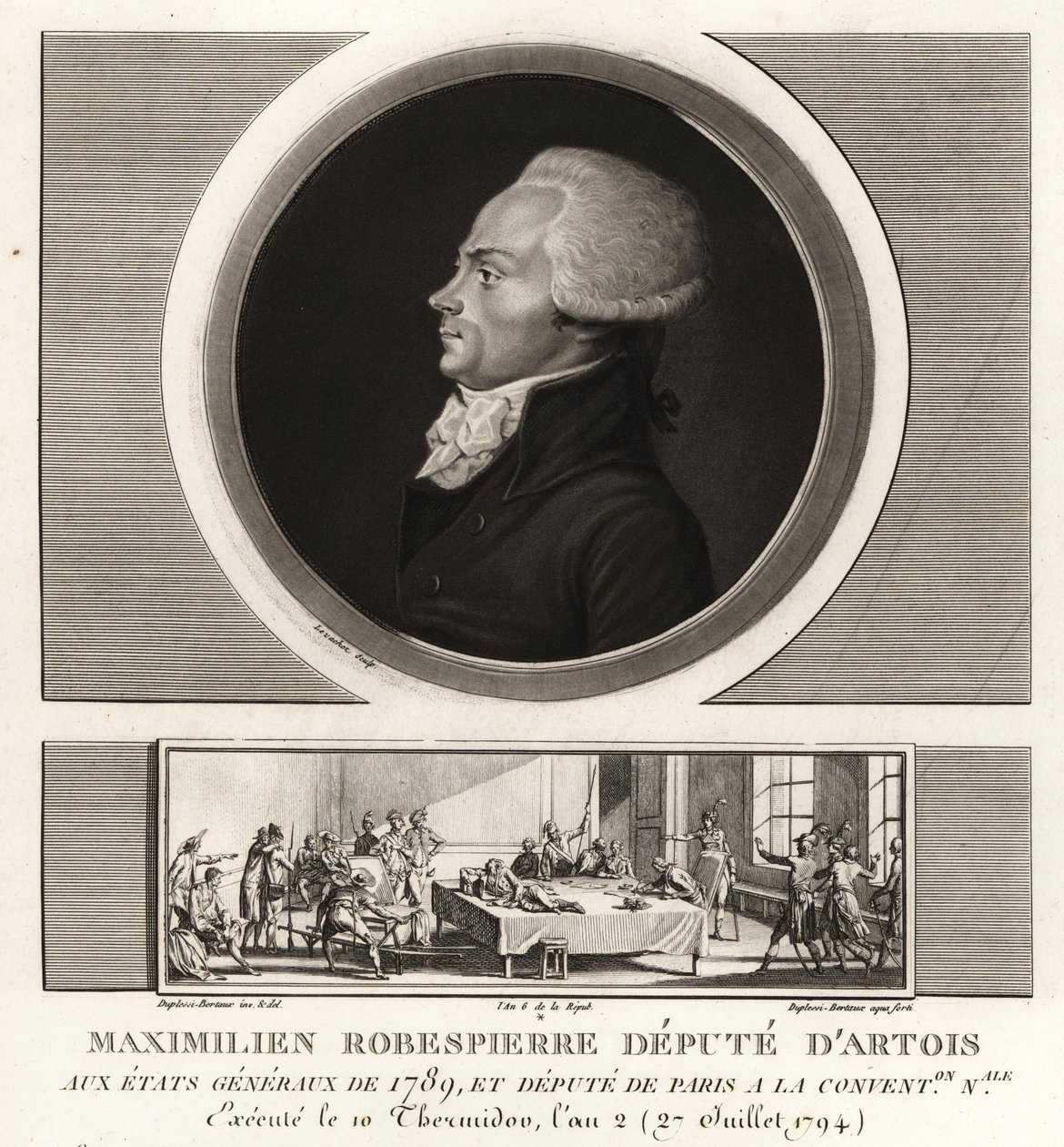Maximilien Robespierre, vice av Artois, avrättad 1794 av Unbekannt