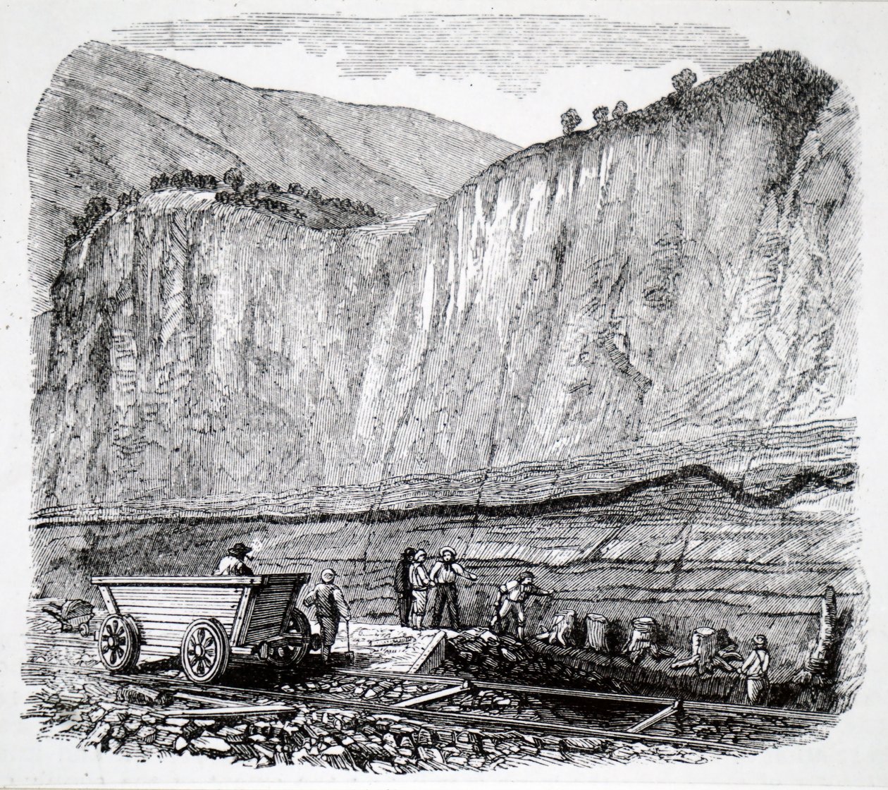 Navvies arbetar på Liverpool-Manchester Railway. av Unbekannt