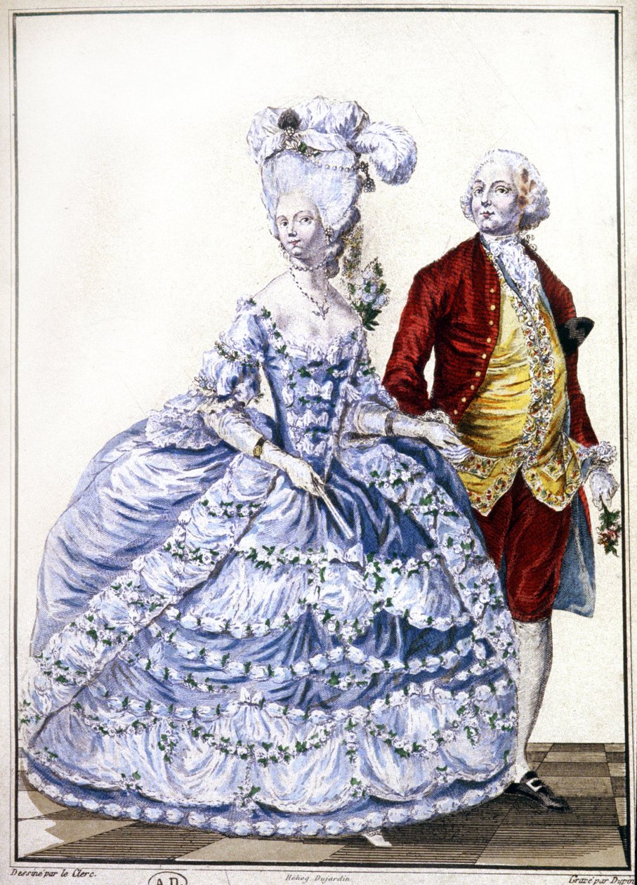 Nygifta, ca 1780 (gravyr) av Unbekannter Künstler