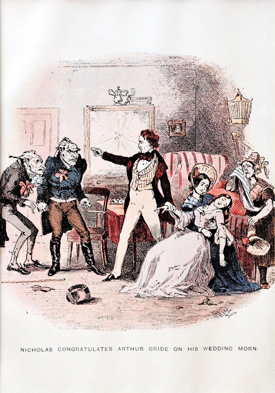 Nicholas Nickleby av C. Dickens - illustration av Unbekannt