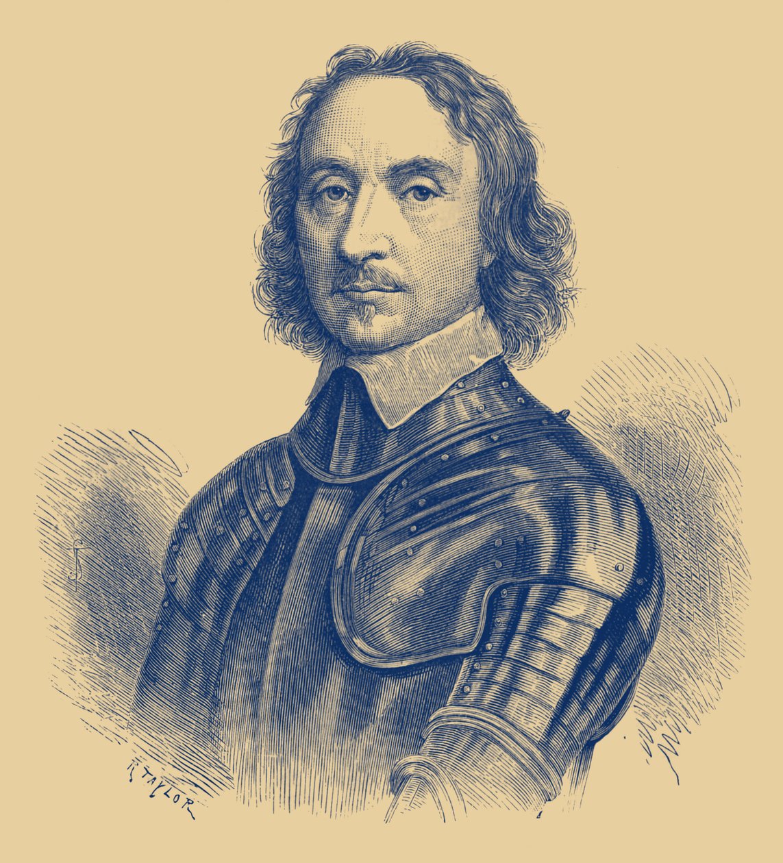 Oliver Cromwell av Unbekannter Künstler