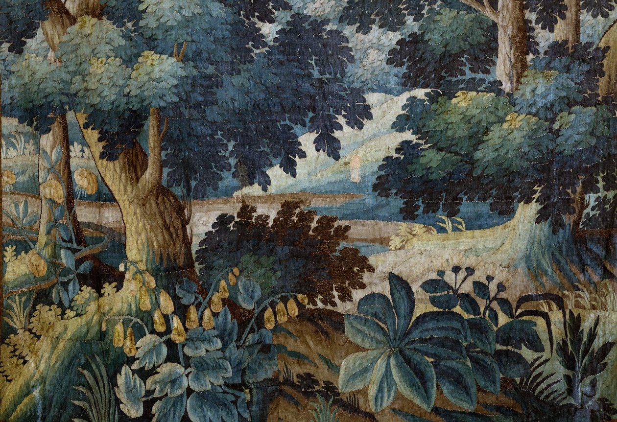 Sockenkyrka ("Saint Walburga Parish Church"). gobeläng. av Alec Hunter