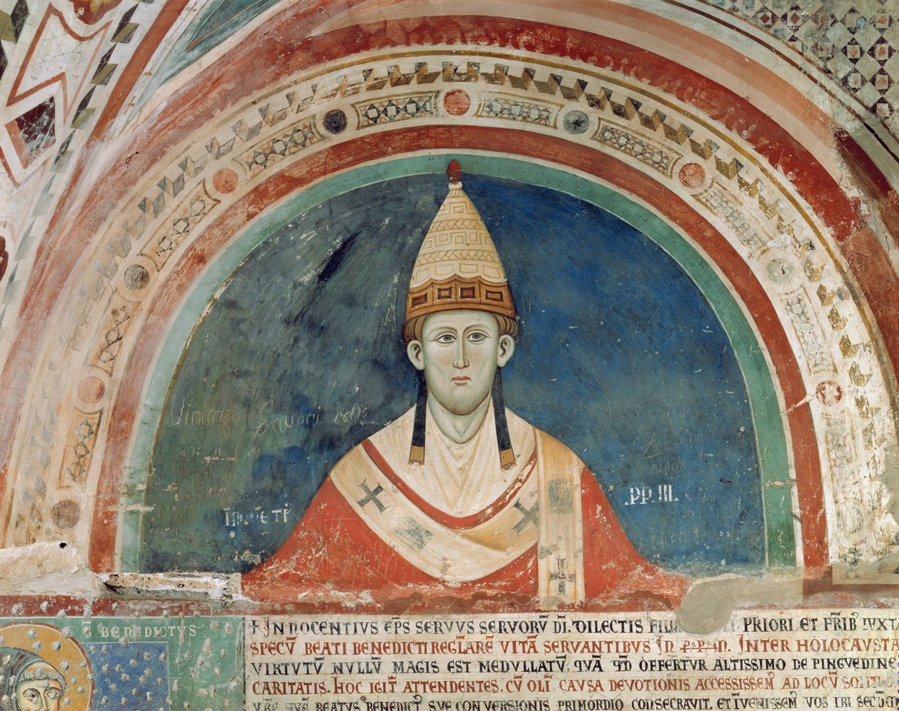 Påve Innocentius III (1160-1216) av Unbekannt