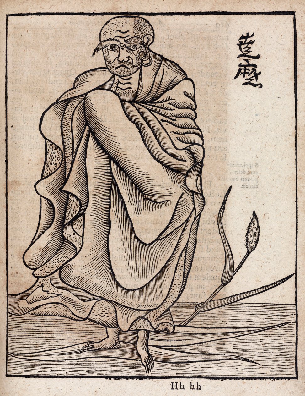 Porträttdagen Bodhidharma (v av Unbekannt
