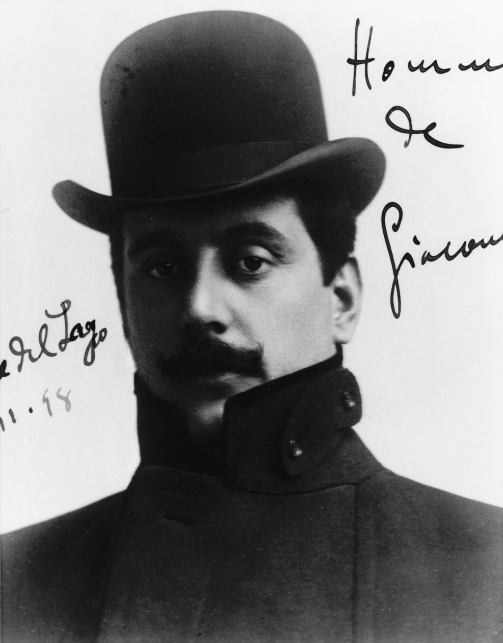 Porträtt av Giacomo Puccini av Unbekannt