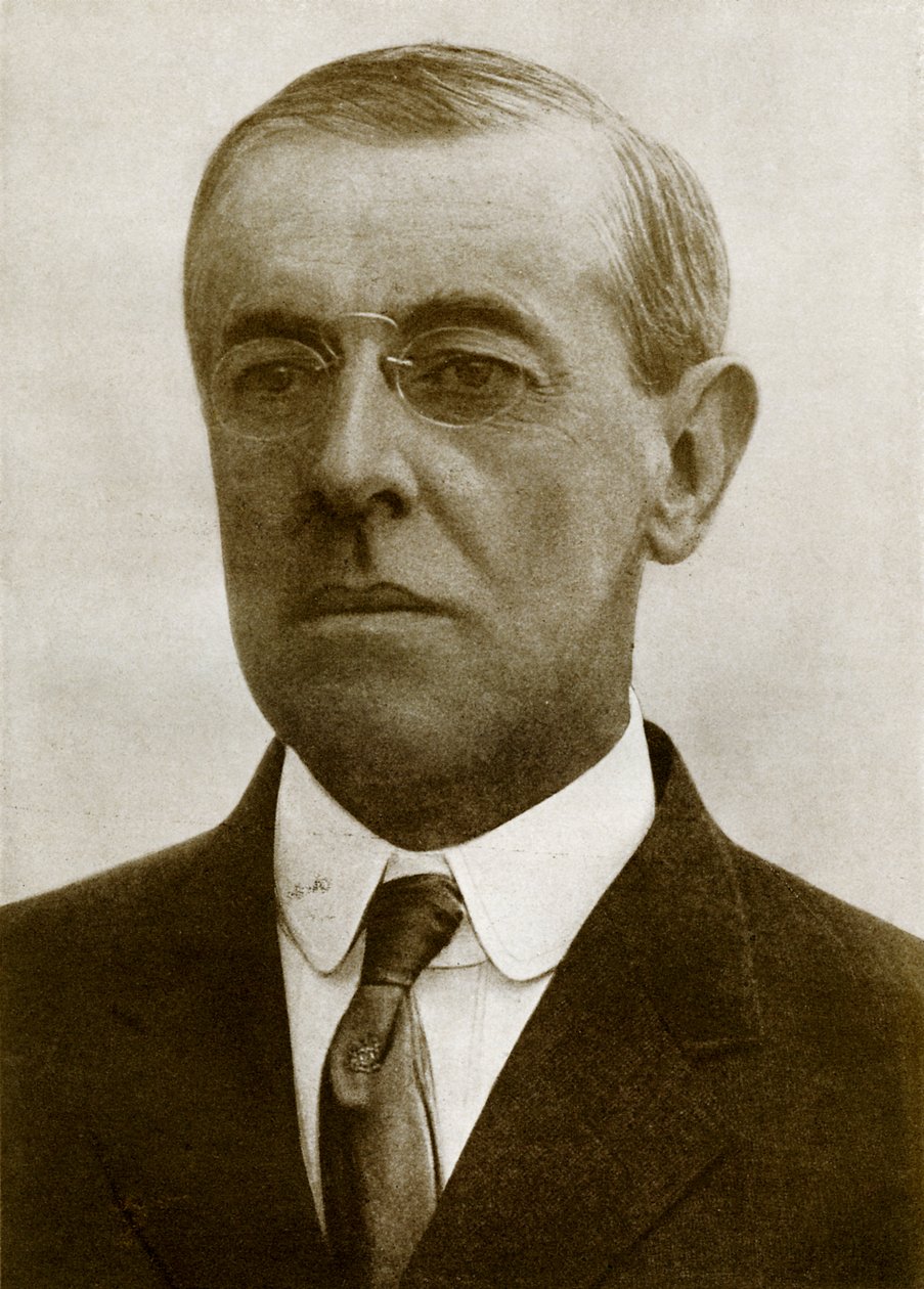 President Woodrow Wilson av Unbekannter Künstler