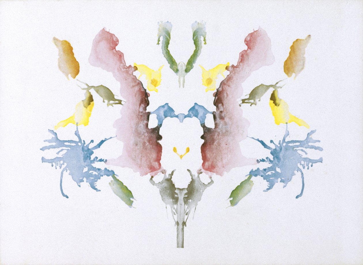 Psykologiska tester Rorschach bläckfläckstest av Unbekannt