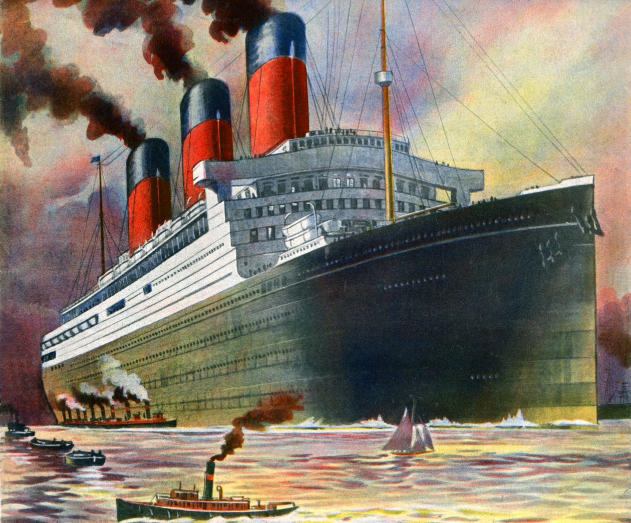 RMS Majestic av Unbekannter Künstler