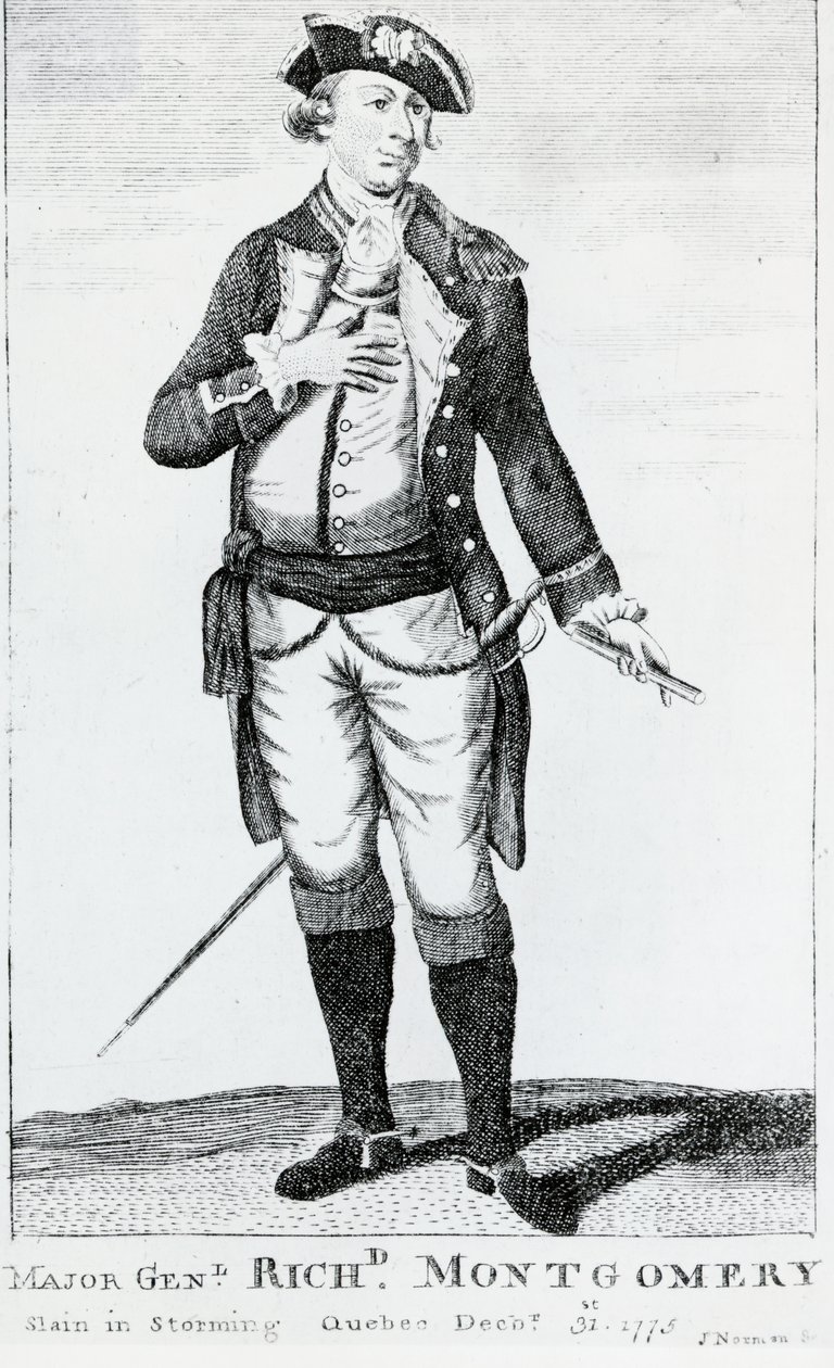 Richard Montgomery (1738-1775) av Unbekannt