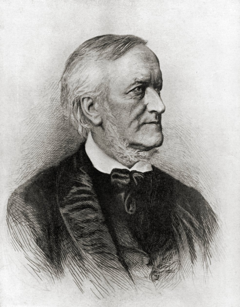 Richard Wagner - profil av Unbekannt