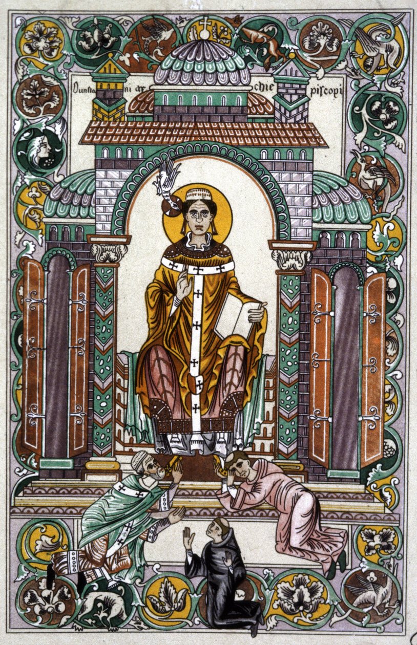 Saint Dunstan (illustration) av Unbekannter Künstler
