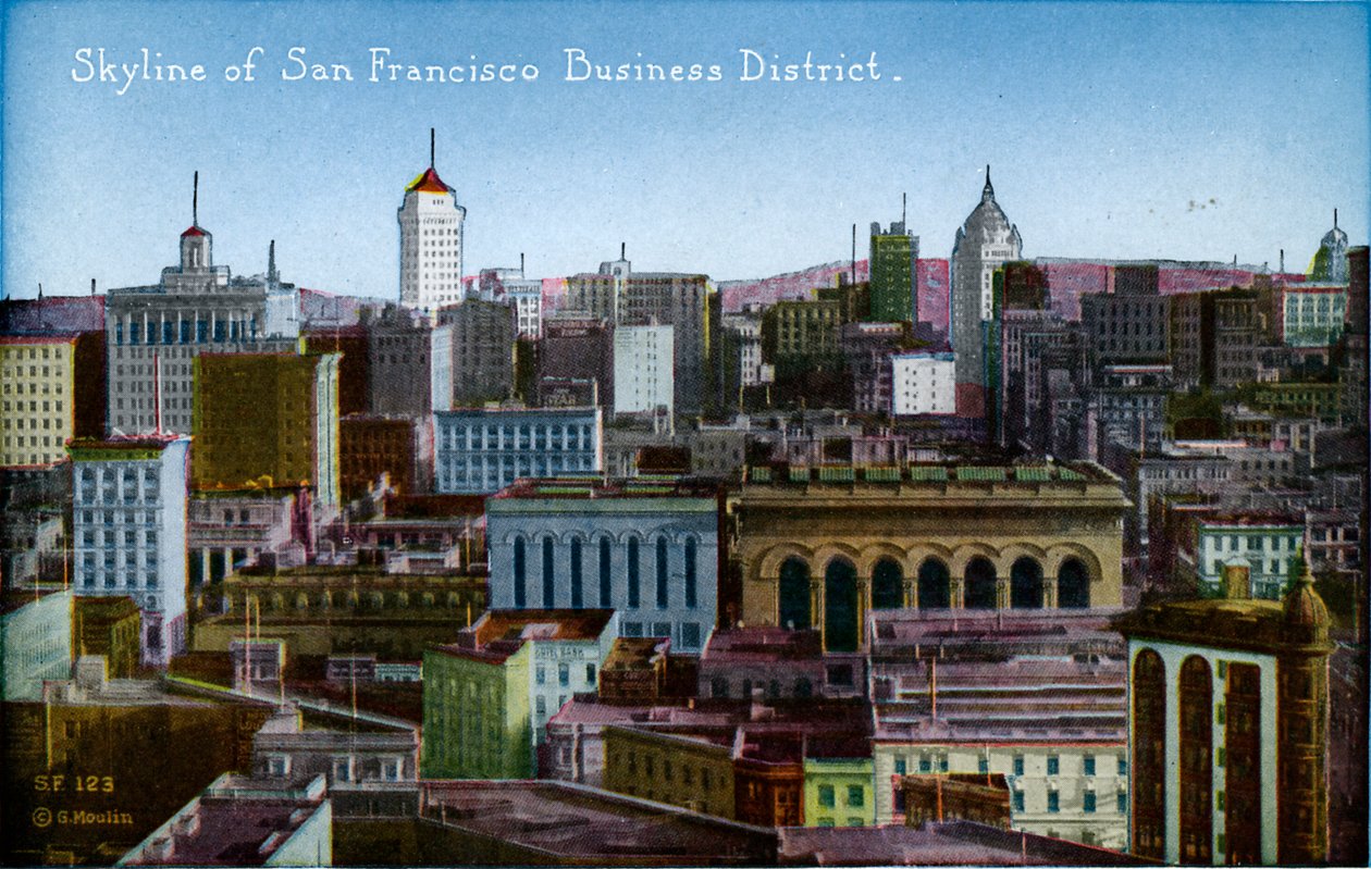 San Francisco: Affärsdistriktet av Unbekannter Künstler