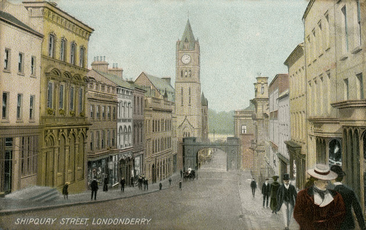 Shipquay Street, Londonderry av Unbekannter Künstler