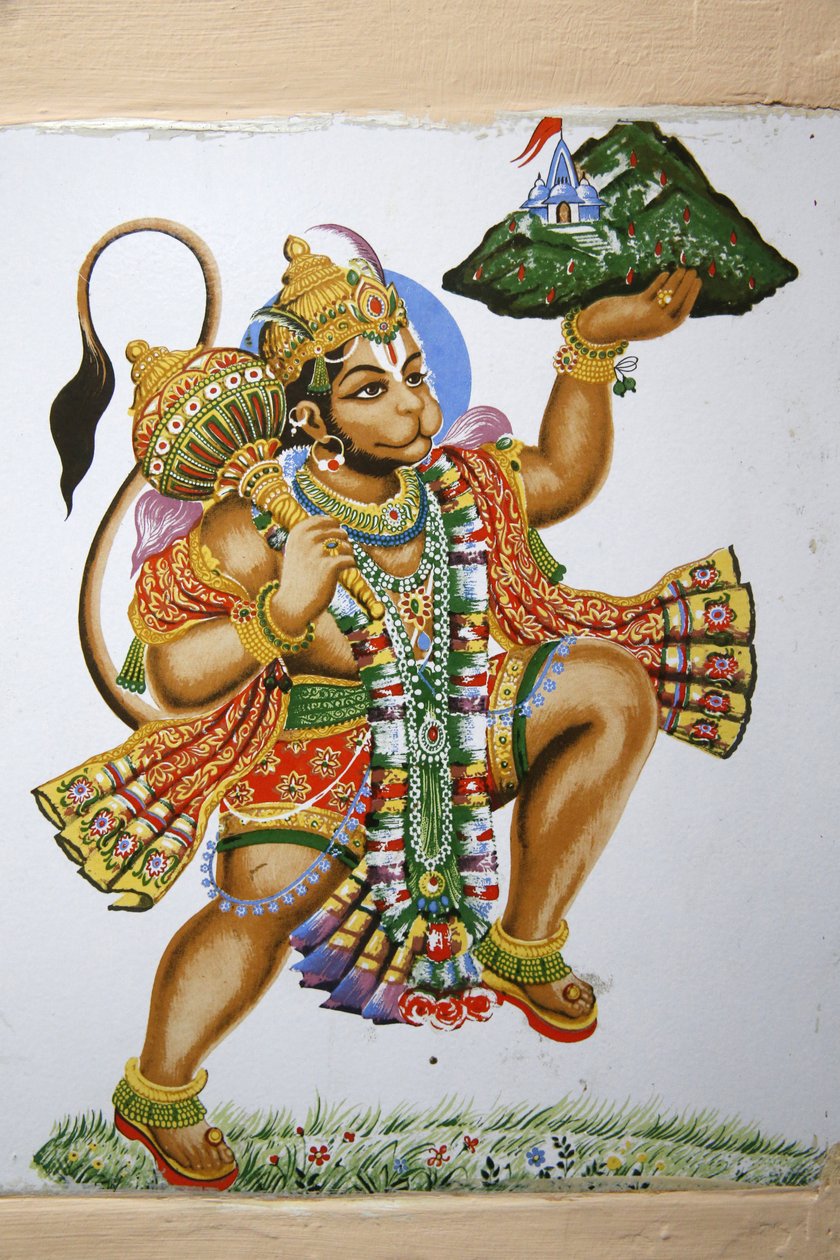 Shree hinduiska tempel, Leicester. Hanuman. Storbritannien av Unbekannt