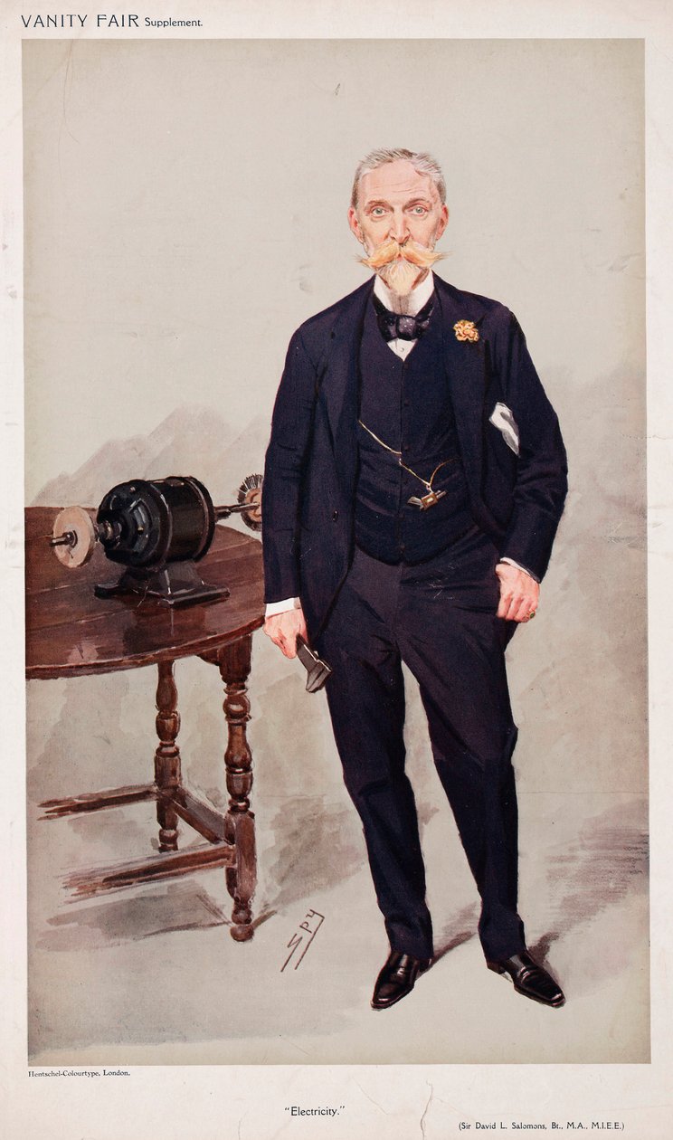 Sir David Salomons, engelsk bilpionjär av Unbekannt