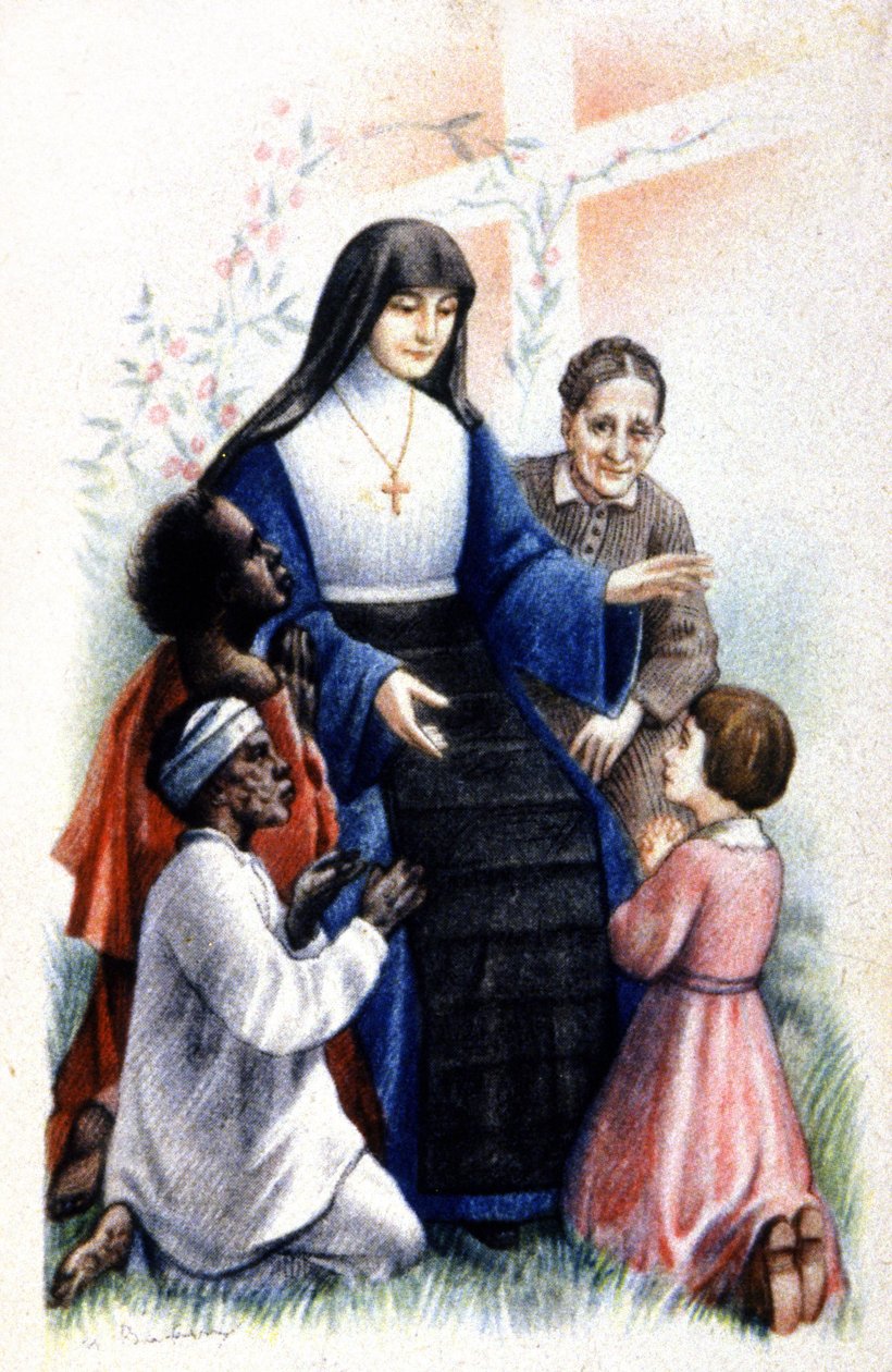 Syster Anne Marie Javouhey, ca 1930 (illustration) av Unbekannter Künstler
