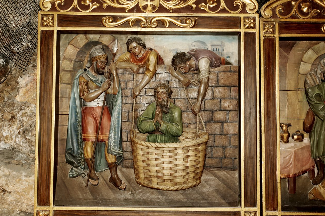 Syrien - Damaskus. Ananias (Hanani) kapell. Detalj av Benjamin Baud