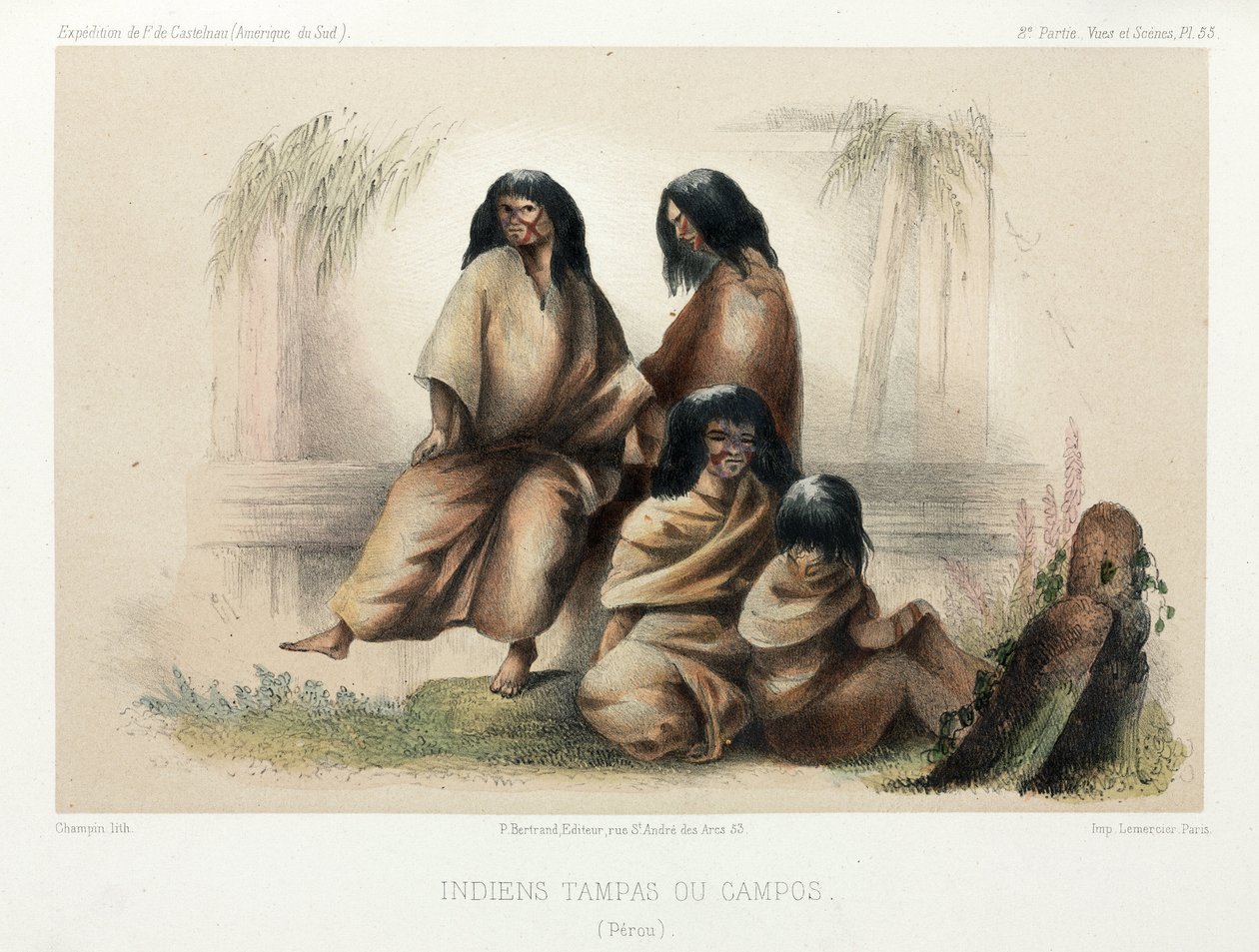Tampas eller Campos indianer, Peru av Unbekannt