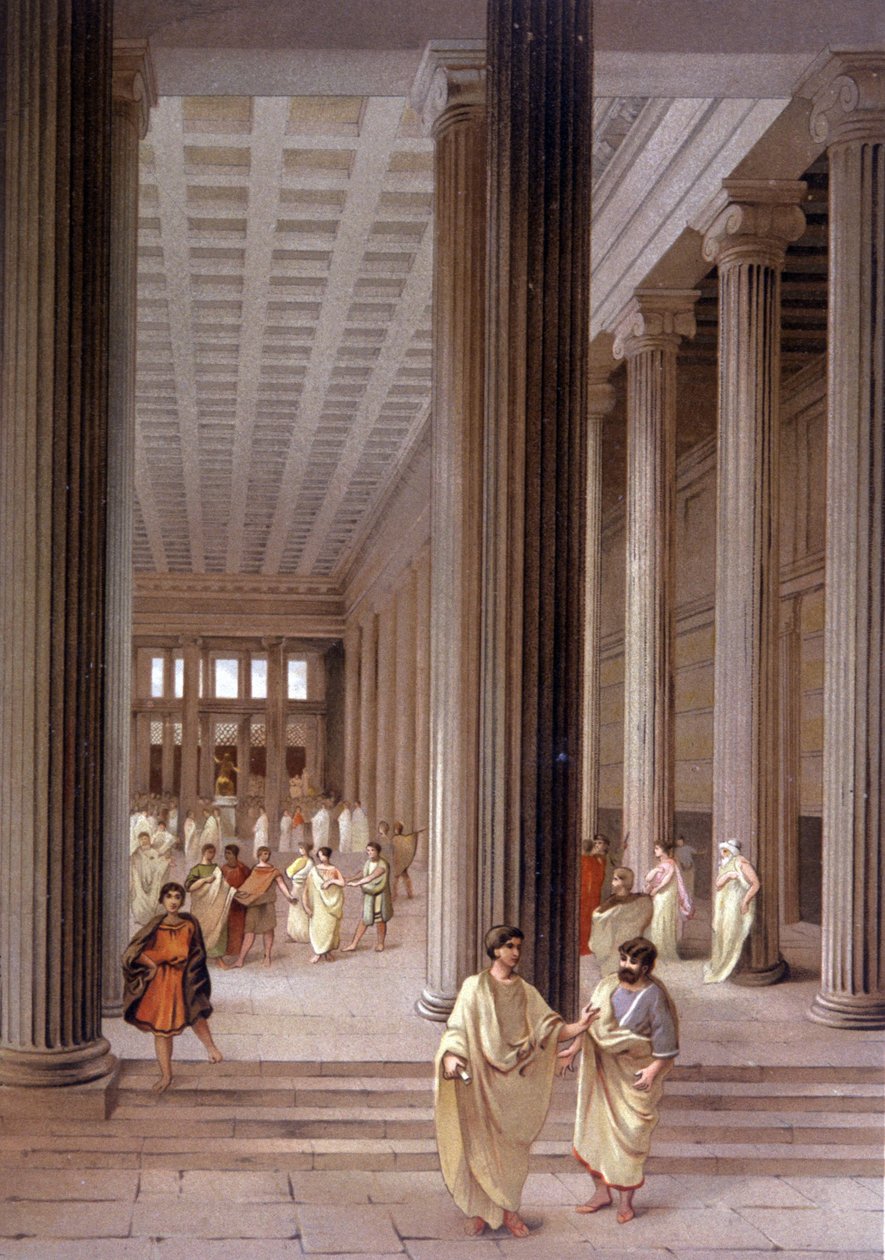 Tempel i Pompeji av Unbekannter Künstler