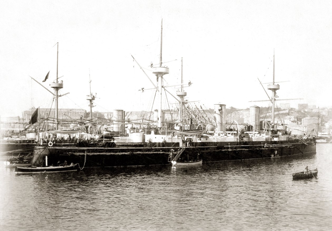Den italienska torpeden "Etna" cirka 1885. av Unbekannter Künstler
