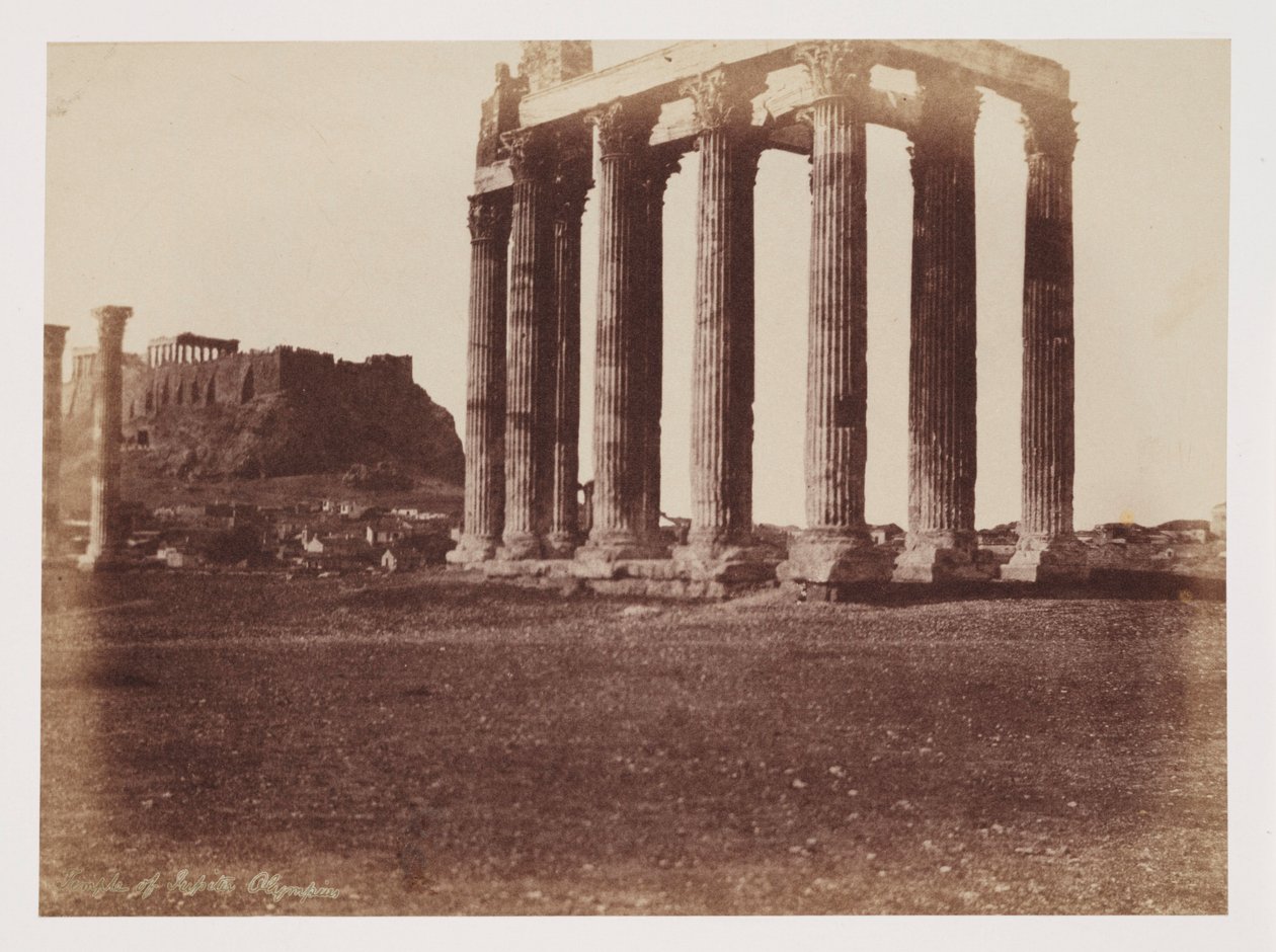 Jupiter Olympius tempel, ca 1849 av Unbekannt