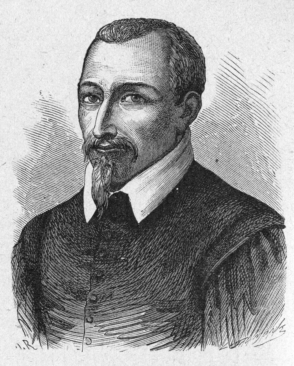 Kemisten Olivier de Serres, ca 1880 (Gravyr) av Unbekannter Künstler