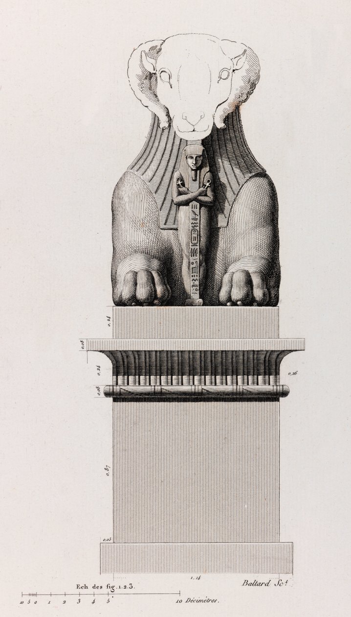 Thebe: Karnak, närbild av Unbekannt