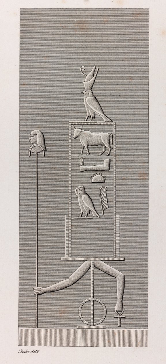 Thebe: Karnak, närbild av Unbekannt