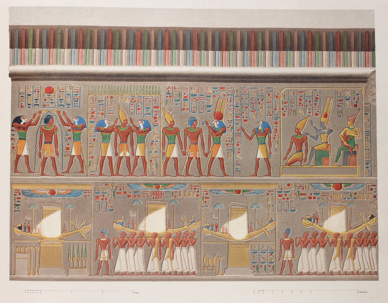 Thebe: Karnak, närbild av Unbekannt