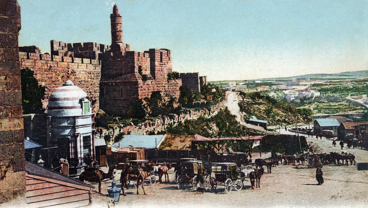 Davids torn, Jerusalem - Bibel av Unbekannter Künstler