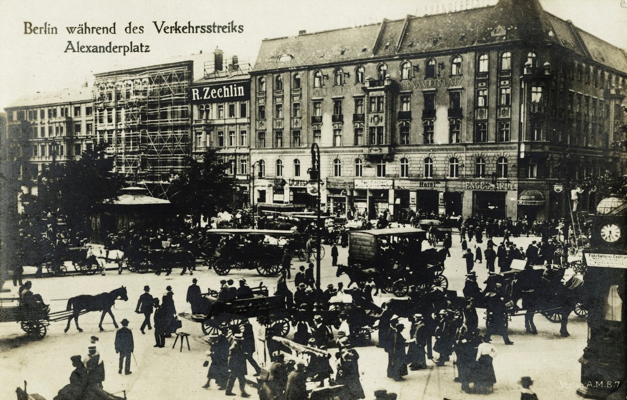 Transport strejkar i Berlin av Unbekannter Künstler