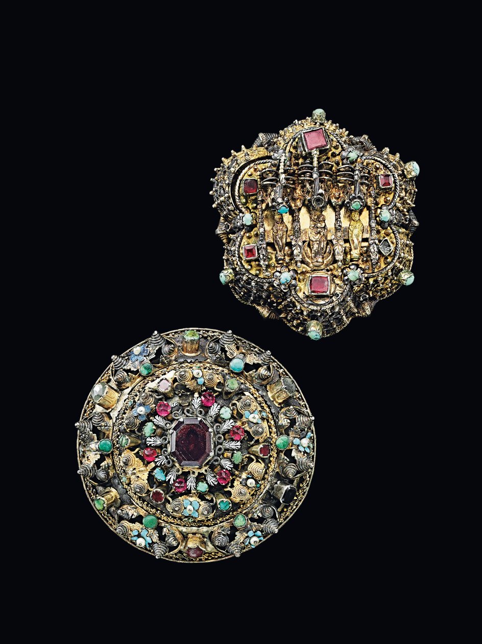 Två bröstrosetter, Sibiu, ca 1675-1700 av Unbekannt